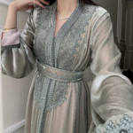 Sage green royal caftan